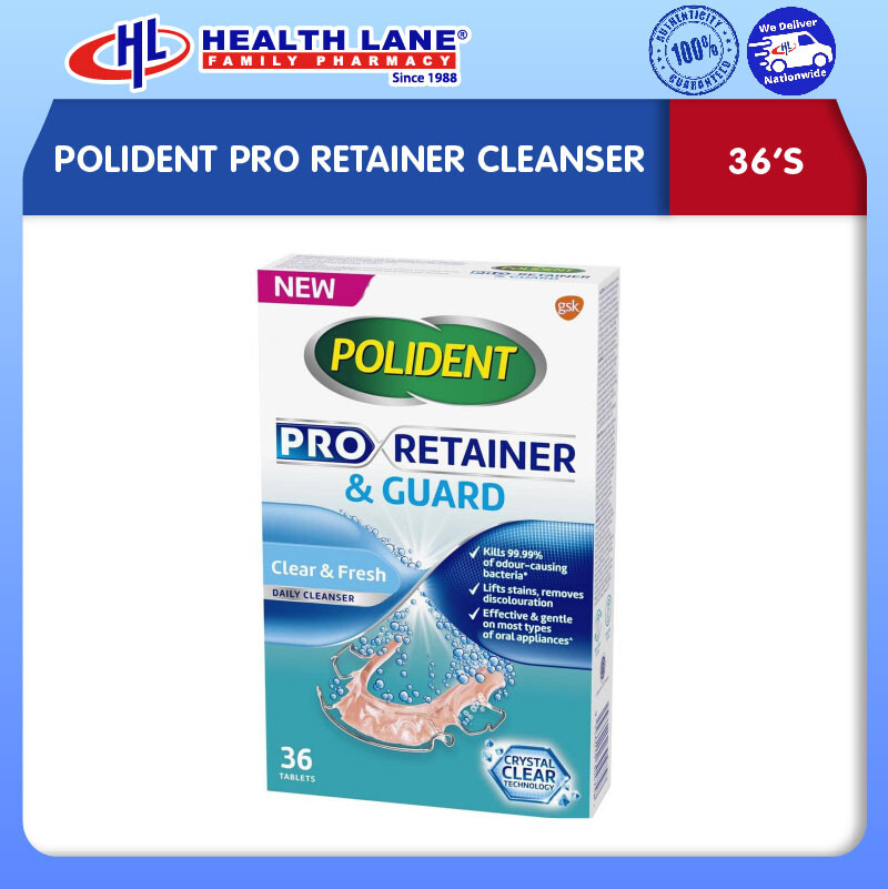 POLIDENT PRORETAINER CLEANSER (36'S)